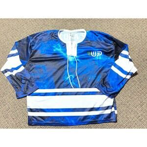 Monster Energy Hockey Jersey #23, Long-Sleeves, Blue Mens Small New